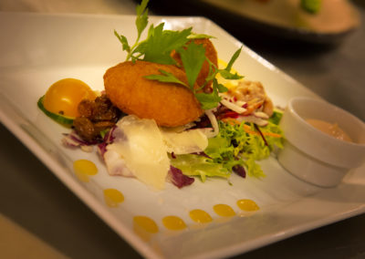 Entrée croquette de fromage