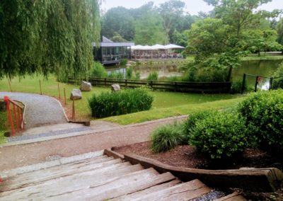 L'entrée du domaine de l'Etang Brasserie